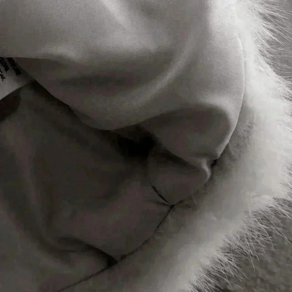 Grey Casual Women's Fluffy Collar Coat - Picture 5 of 5